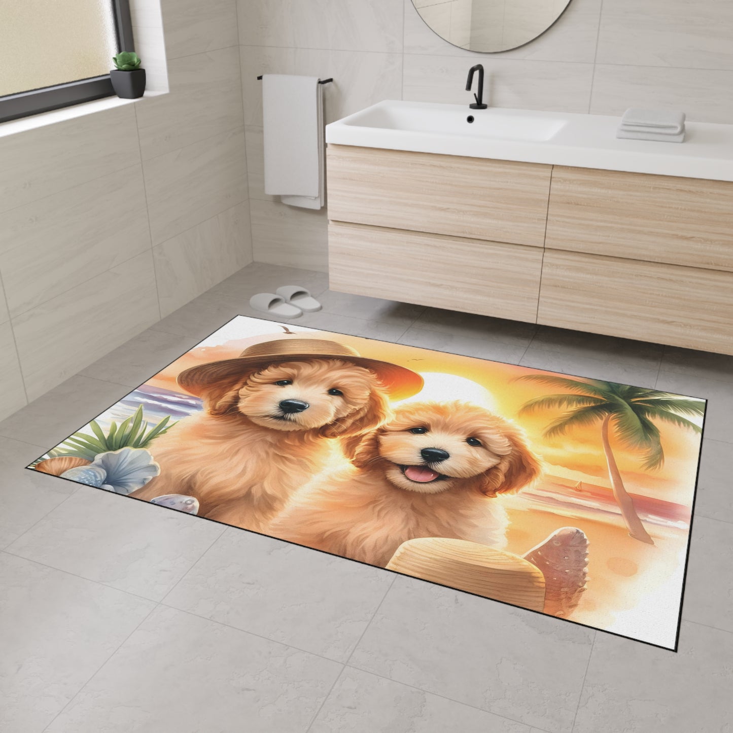 Doodle Puppies Heavy Duty Floor Mat