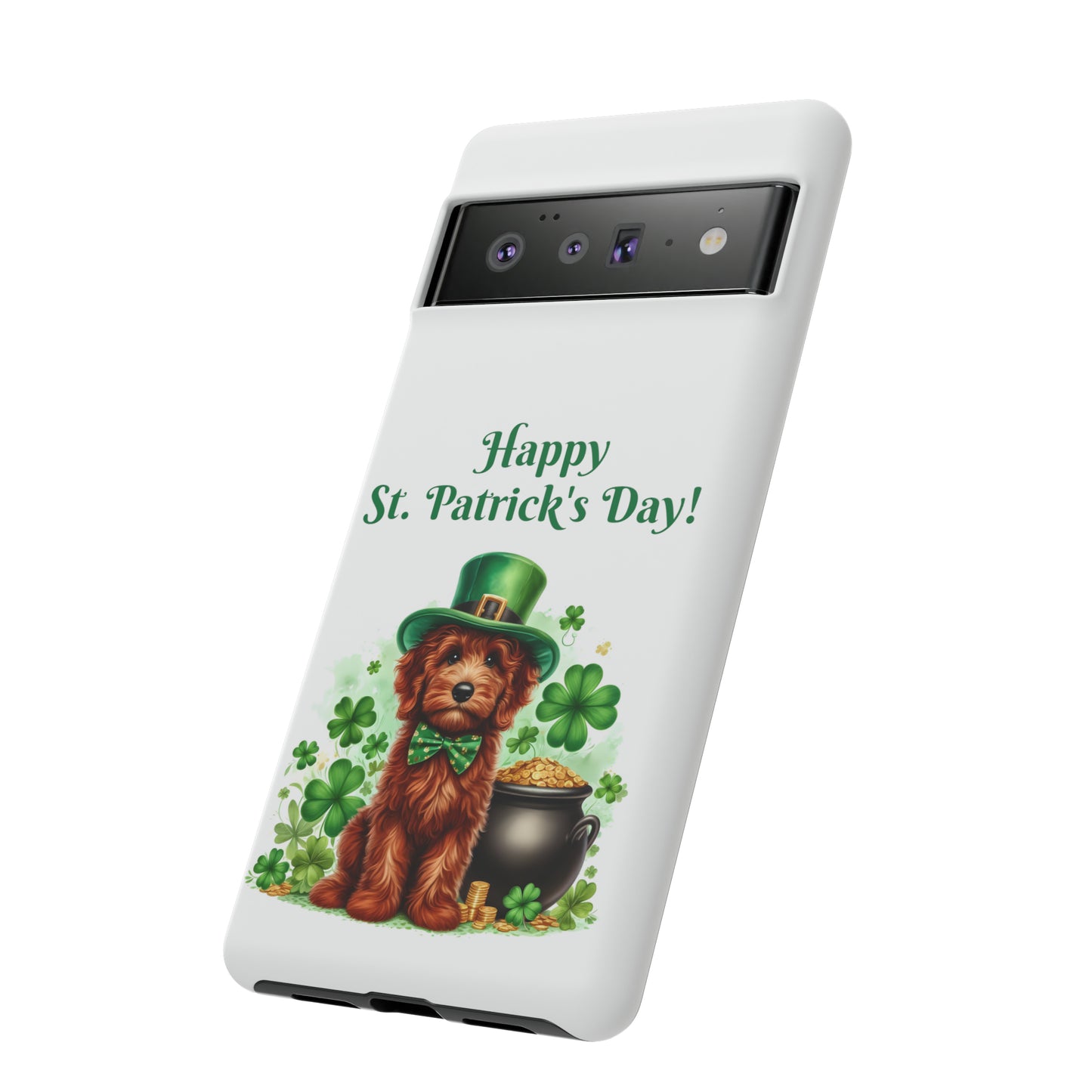 Happy Doodle St. Patrick's Day - Tough Cases - Apple iPhone, Samsung Galaxy, and Google Pixel