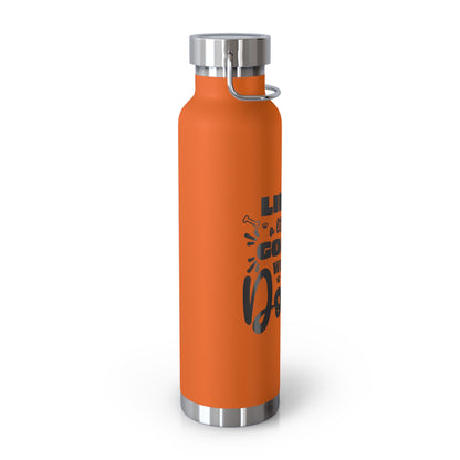 Life is Golden Doodle Copper Vacuum Insulated Bottle, 22oz