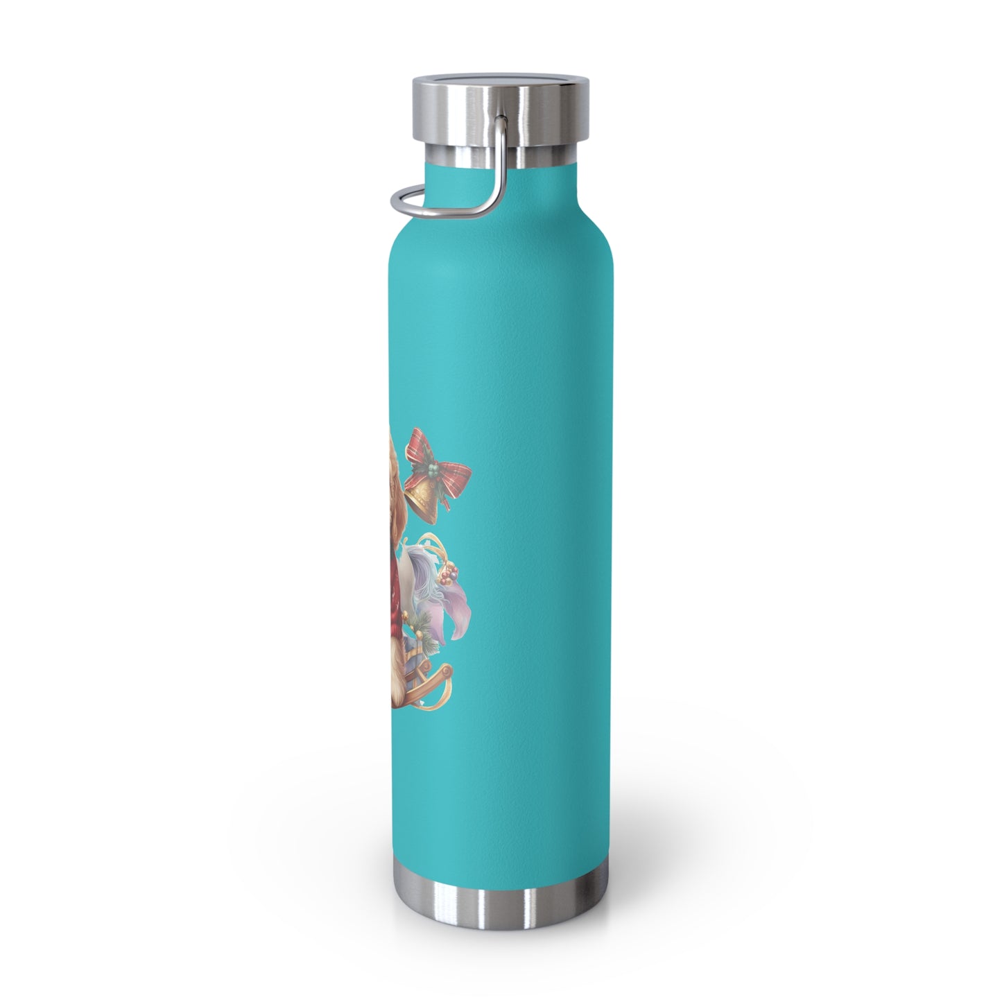 Christmas Doodle Copper Vacuum Insulated Bottle, 22oz