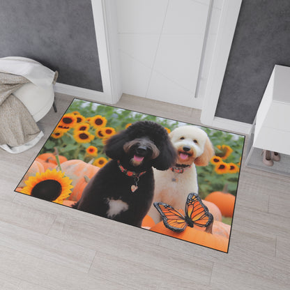 Doodles and Pumpkins Heavy Duty Floor Mat