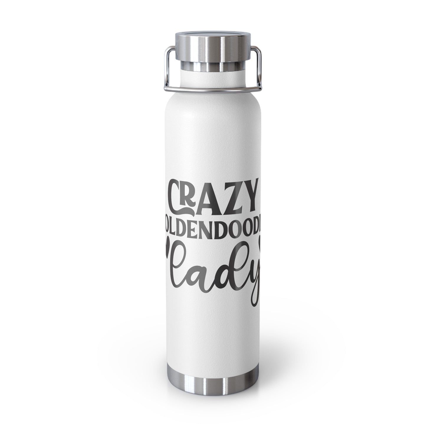 Crazy Goldendoodle Lady Copper Vacuum Insulated Bottle, 22oz