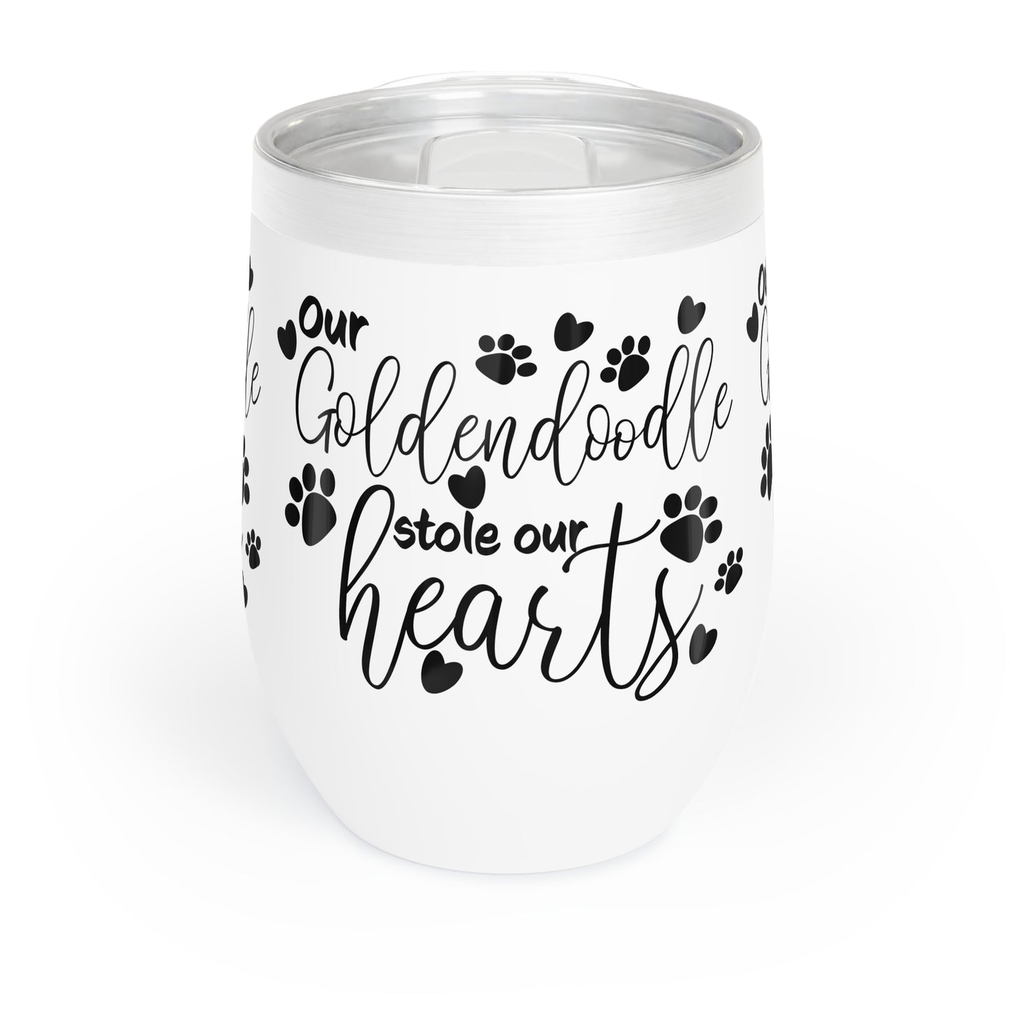 Our Goldendoodle stole our Hearts Chill Wine Tumbler