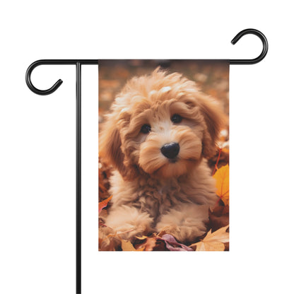 Fall Puppy Garden & House Banner