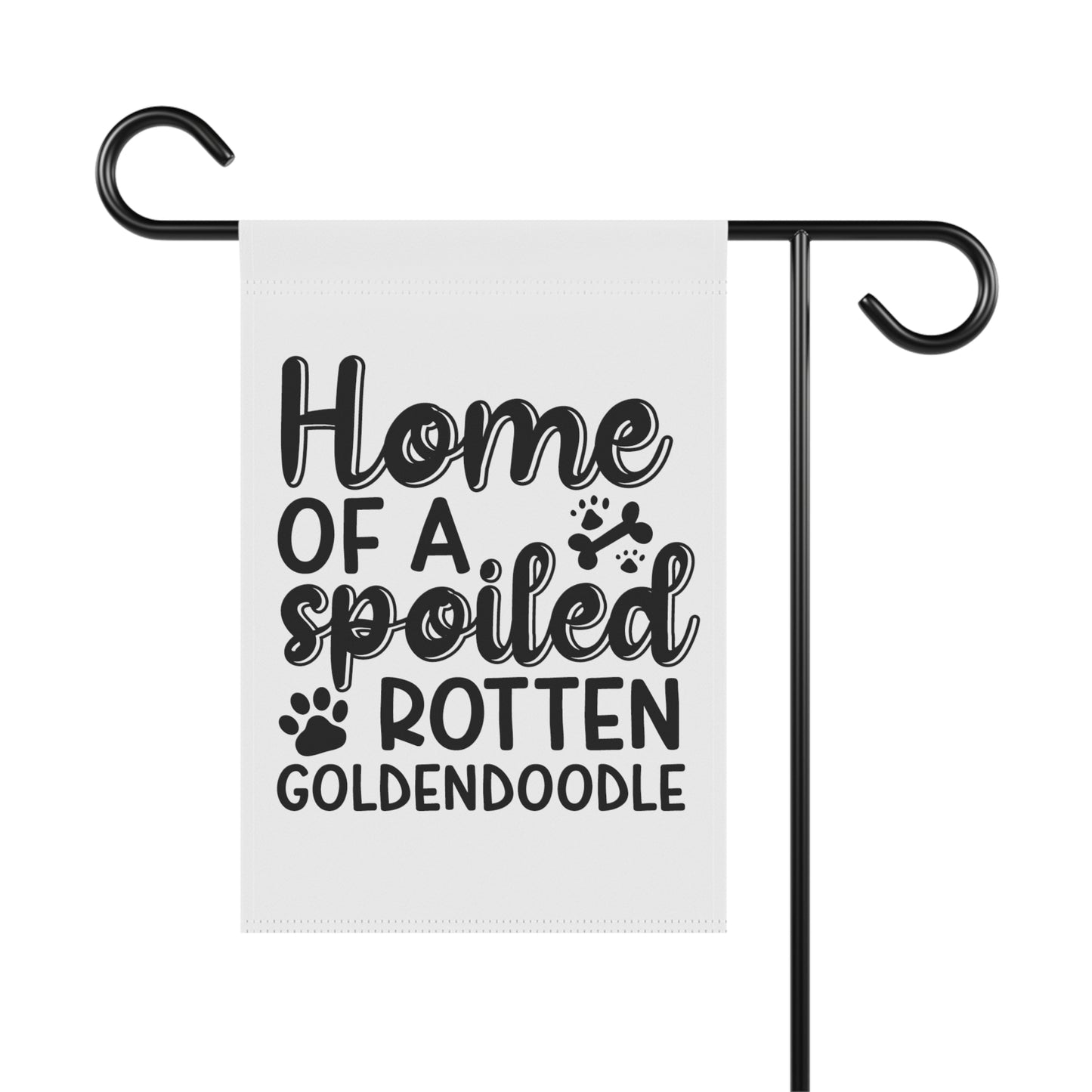 Spoiled Goldendoodle Garden & House Banner