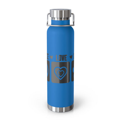 Peace Love Dogs Copper Vacuum Insulated Bottle, 22oz