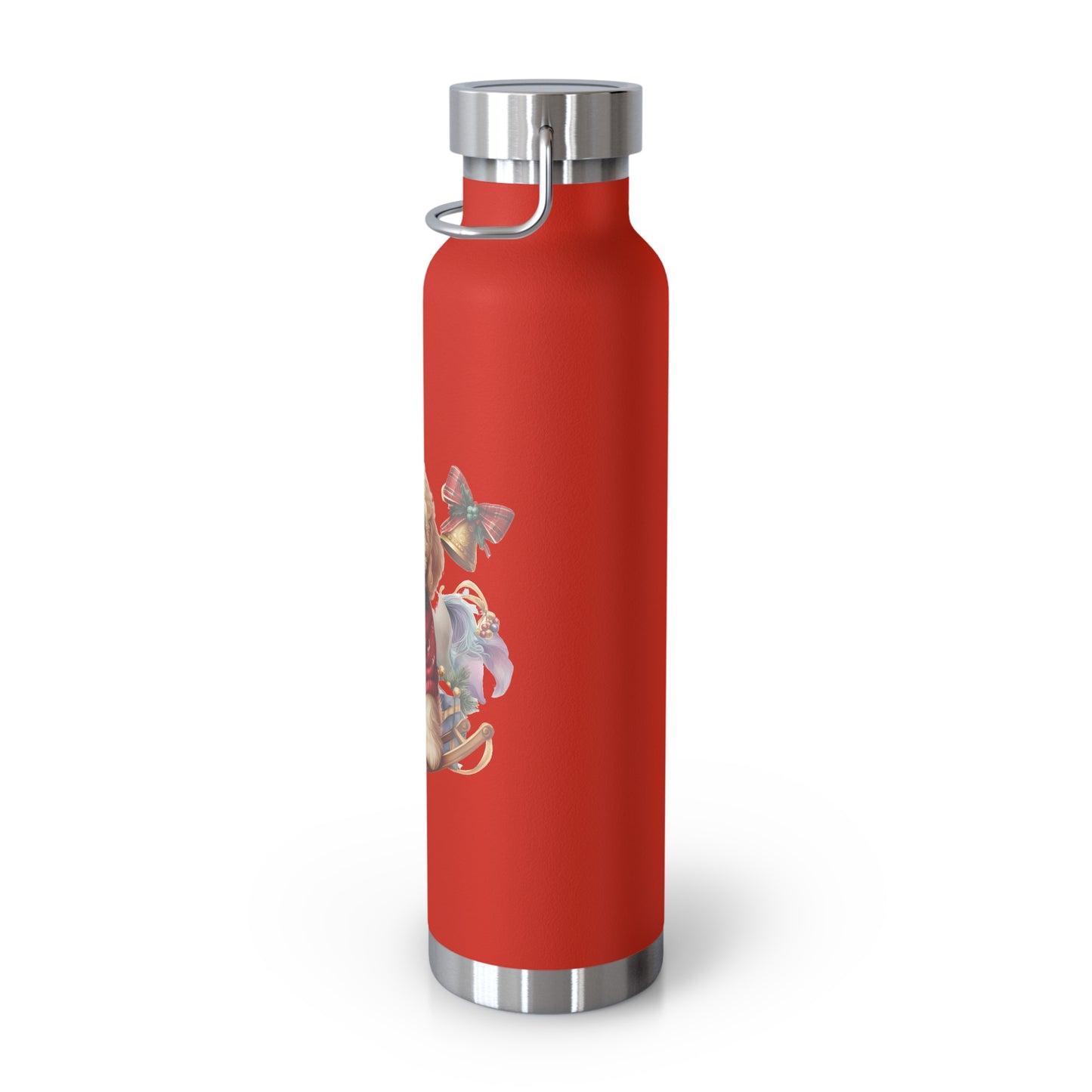 Christmas Doodle Copper Vacuum Insulated Bottle, 22oz