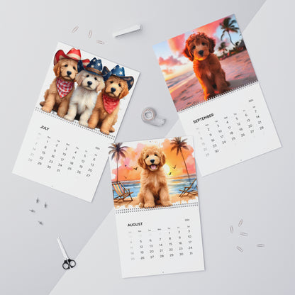 Apricot & Red Doodles - Wall Calendars (2024)