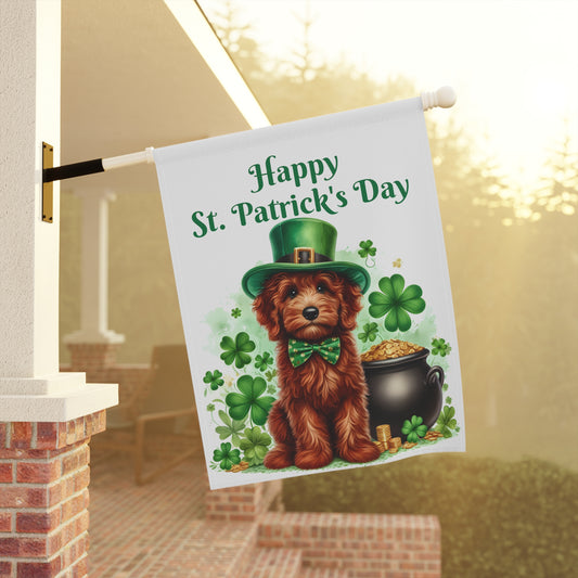 Happy Doodle St. Patrick's Day - Garden & House Banner
