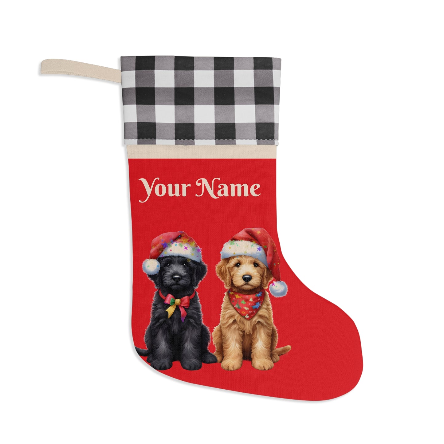 Doodle Christmas Stocking - Personalize it!