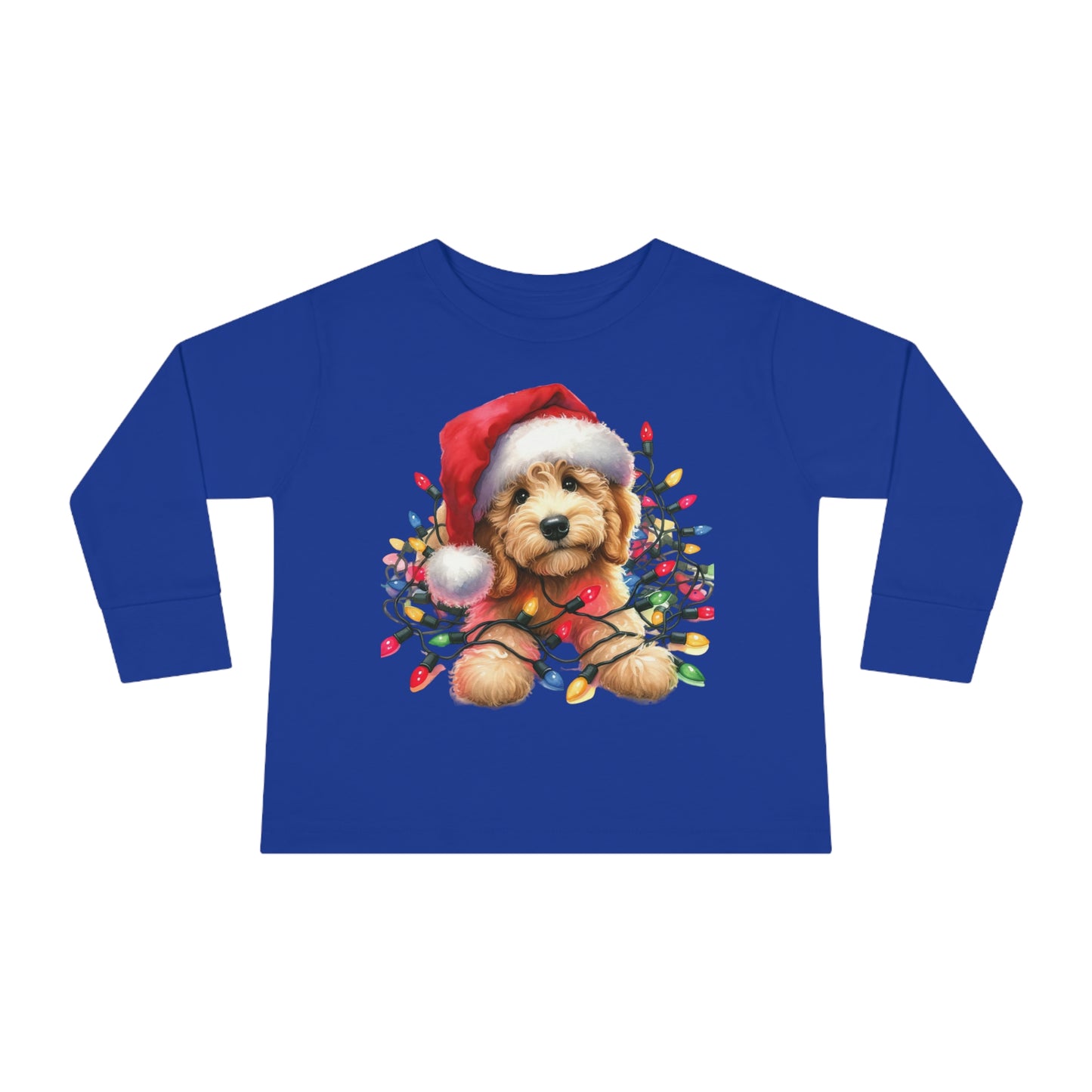 Christmas Doodle w/Lights Toddler Long Sleeve T Shirt