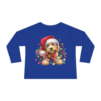 Christmas Doodle w/Lights Toddler Long Sleeve T Shirt