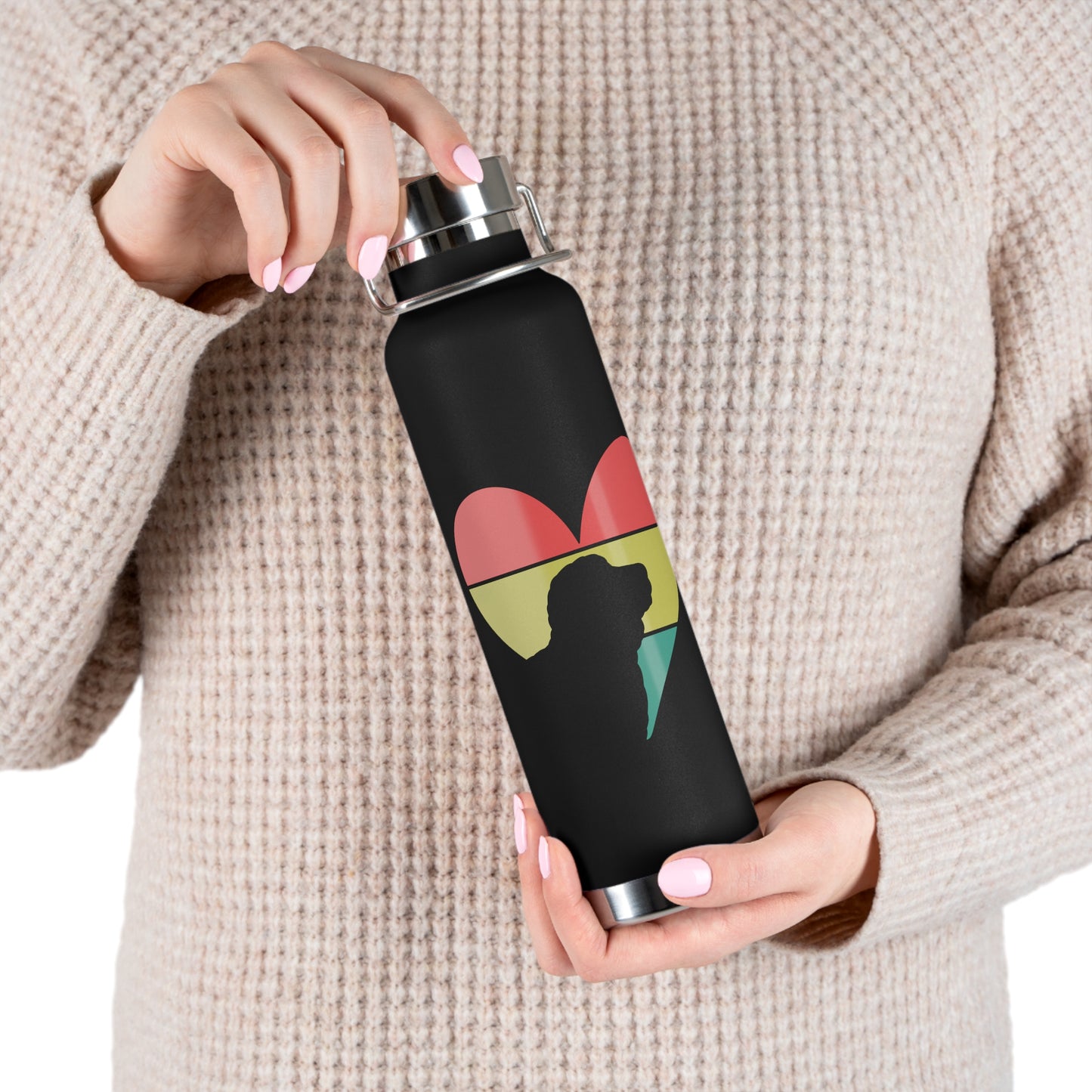 Doodle Copper Vacuum Insulated Bottle, 22oz