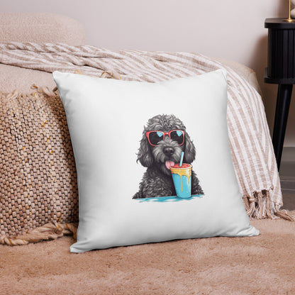 Black Doodle Pillow Case