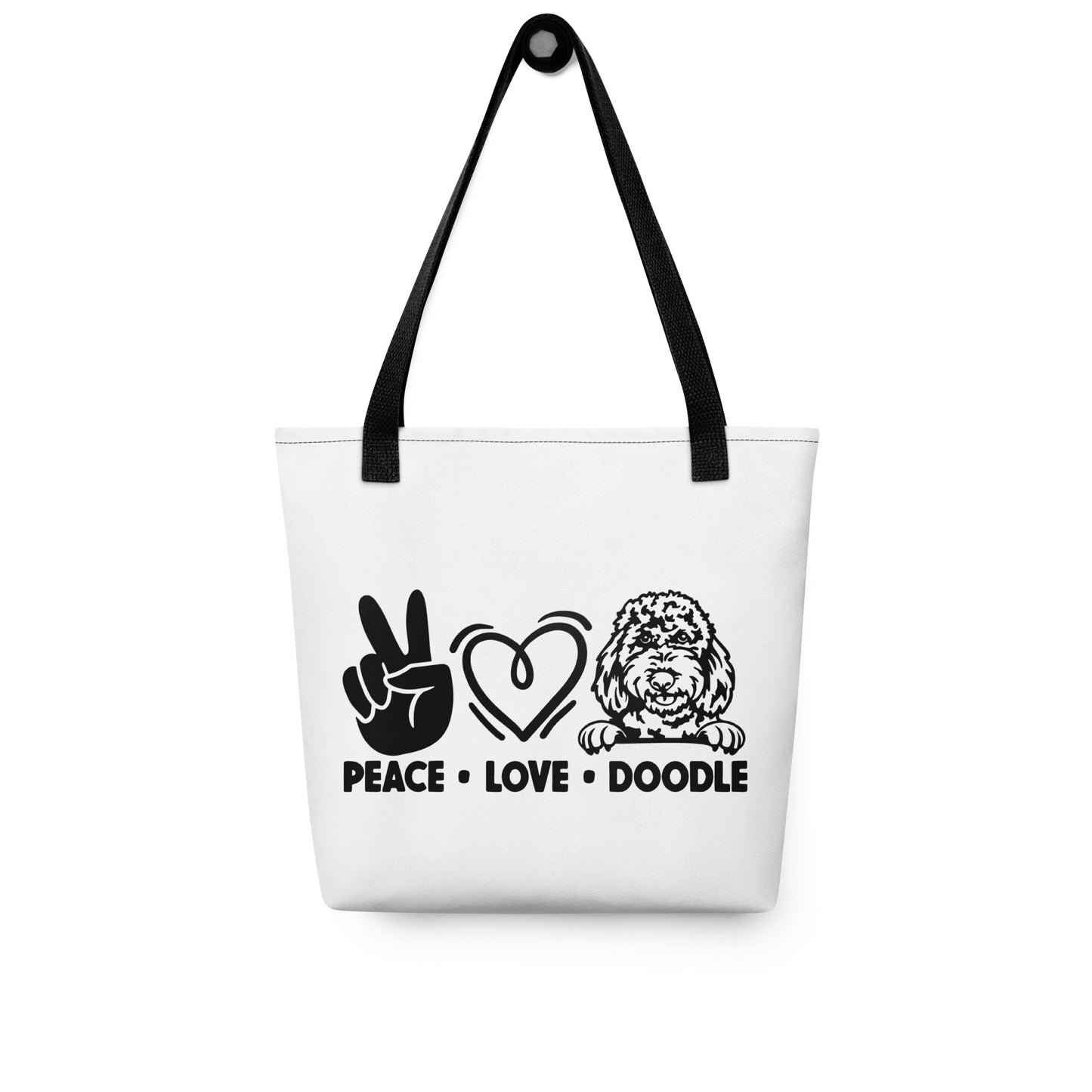 Peace Love Doodle Tote bag