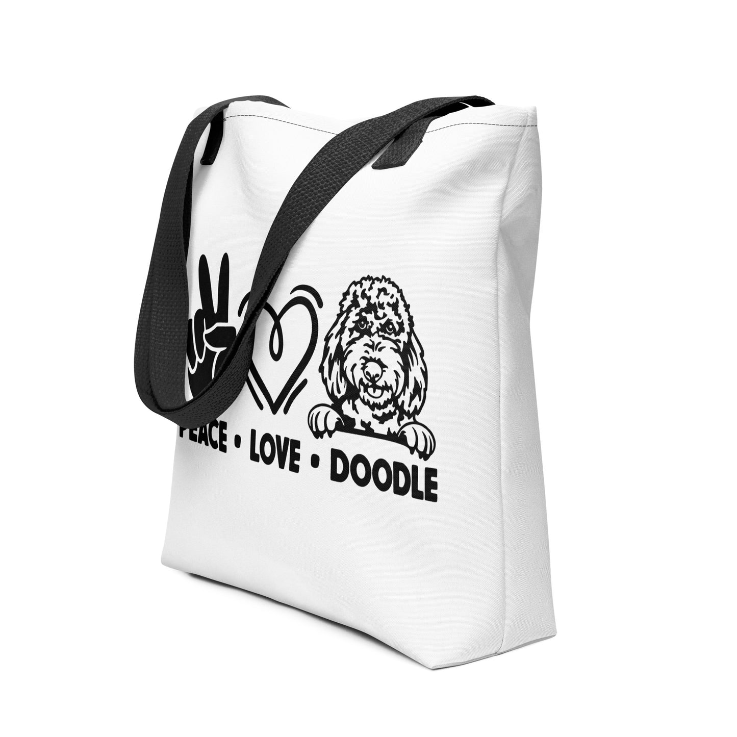 Peace Love Doodle Tote bag