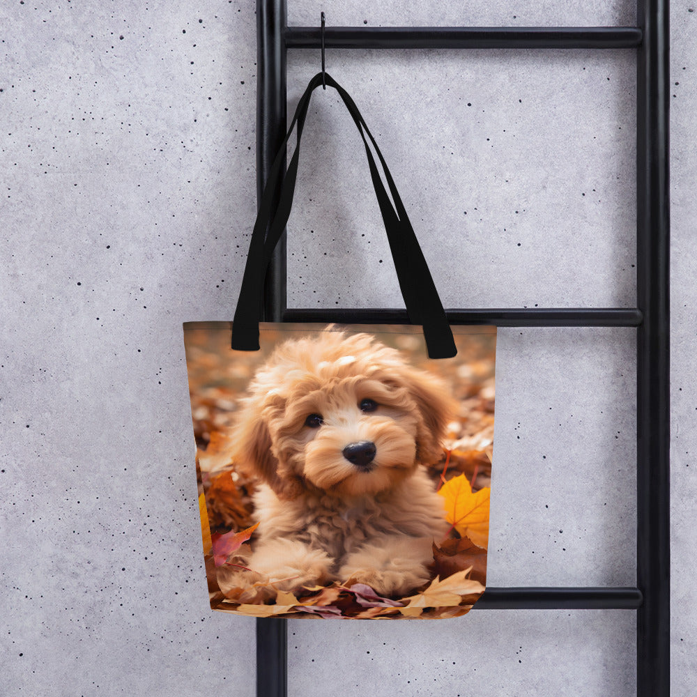 Fall Puppy Tote bag