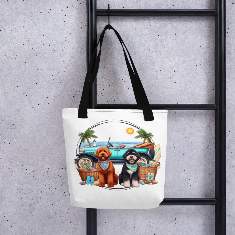 Doodles Antique Car Tote bag