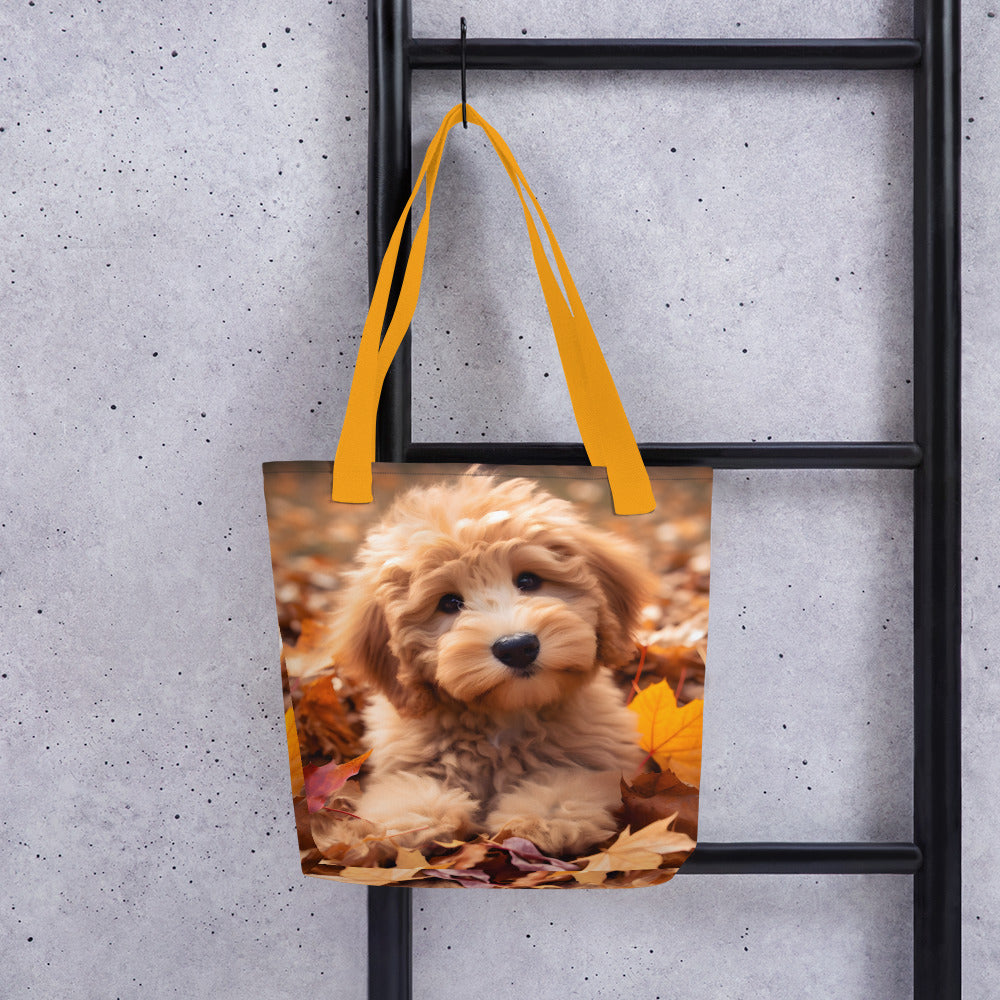 Fall Puppy Tote bag