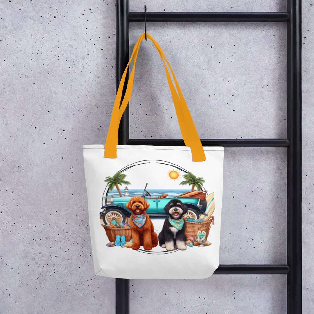 Doodles Antique Car Tote bag