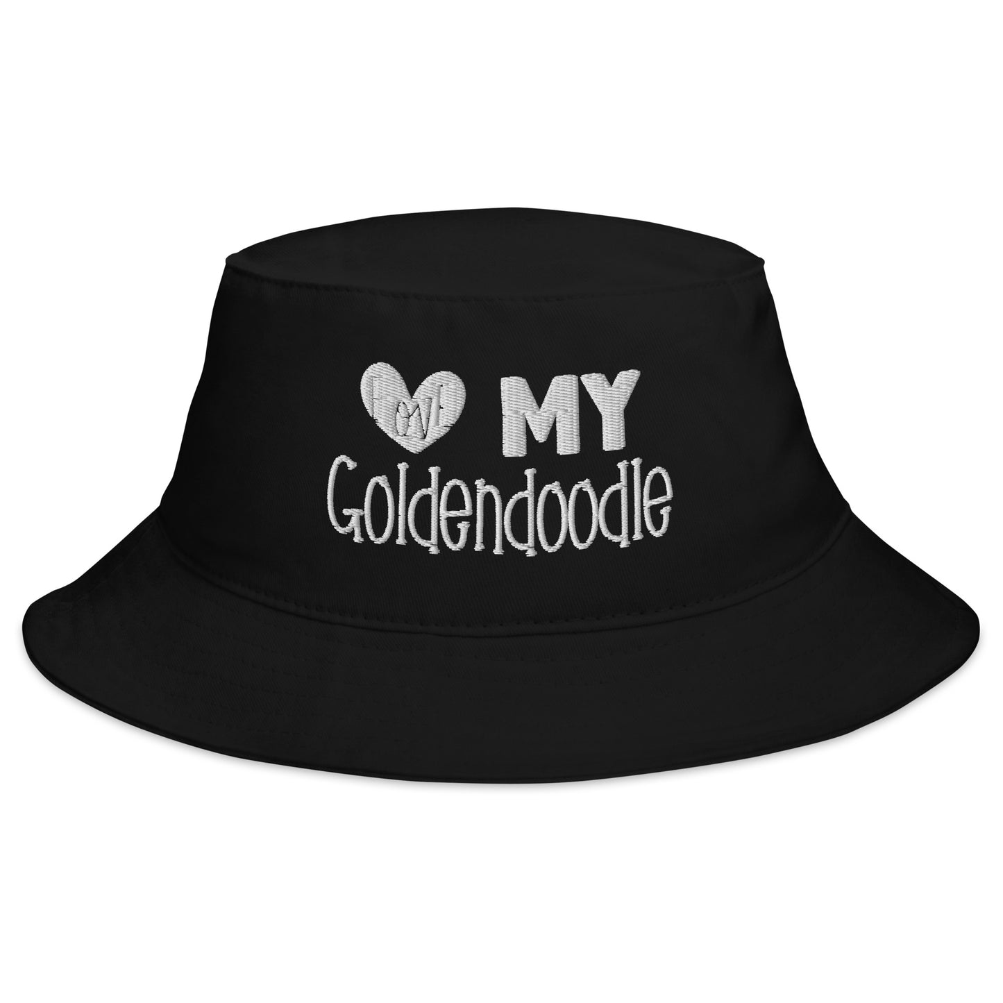 Love My Goldendoodle Embroidered Bucket Hat