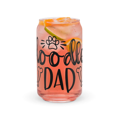 Doodle Dad Can Shaped Glass