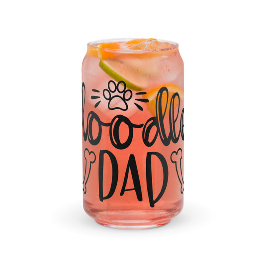 Doodle Dad Can Shaped Glass