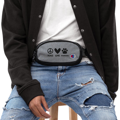 Peace Love Goldendoodle Embroidered Champion Fanny Pack