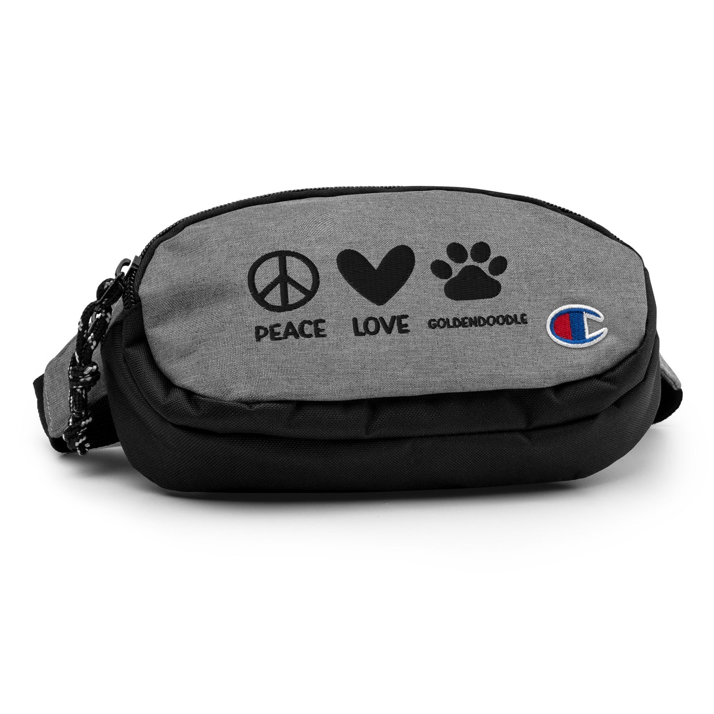 Peace Love Goldendoodle Embroidered Champion Fanny Pack