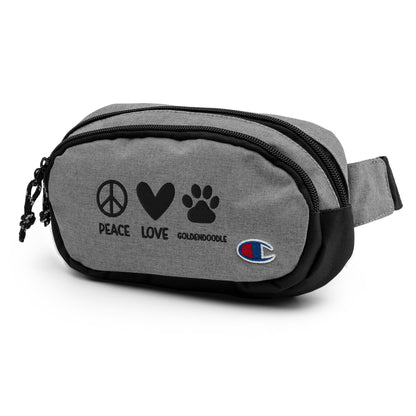 Peace Love Goldendoodle Embroidered Champion Fanny Pack