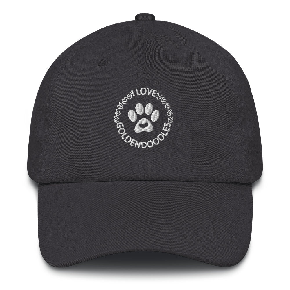 I Love Goldendoodles Embroidered Adjustable Hat