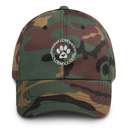 I Love Goldendoodles Embroidered Adjustable Hat