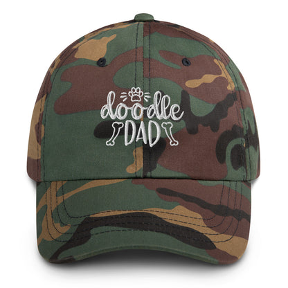 Doodle Dad Embroidered Adjustable Strap Cap Hat