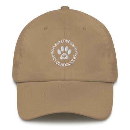 I Love Goldendoodles Embroidered Adjustable Hat