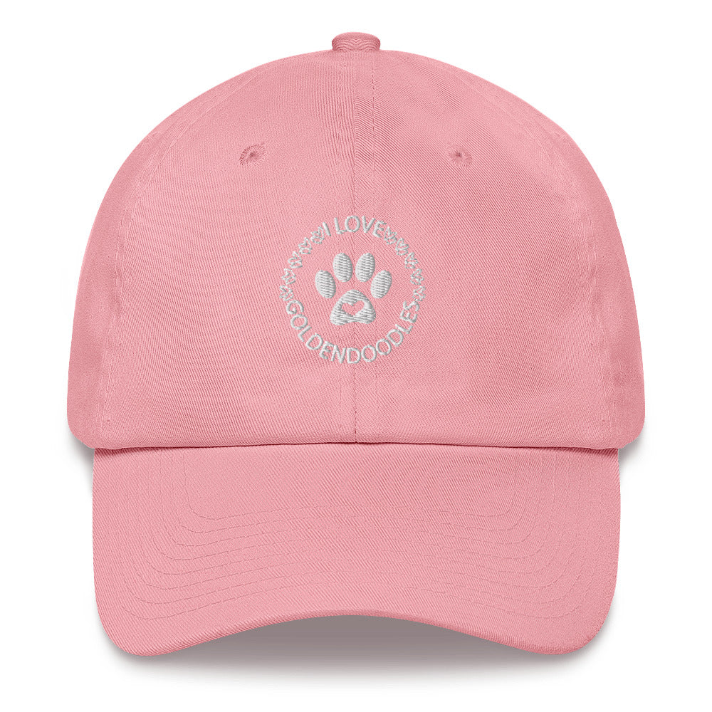 I Love Goldendoodles Embroidered Adjustable Hat