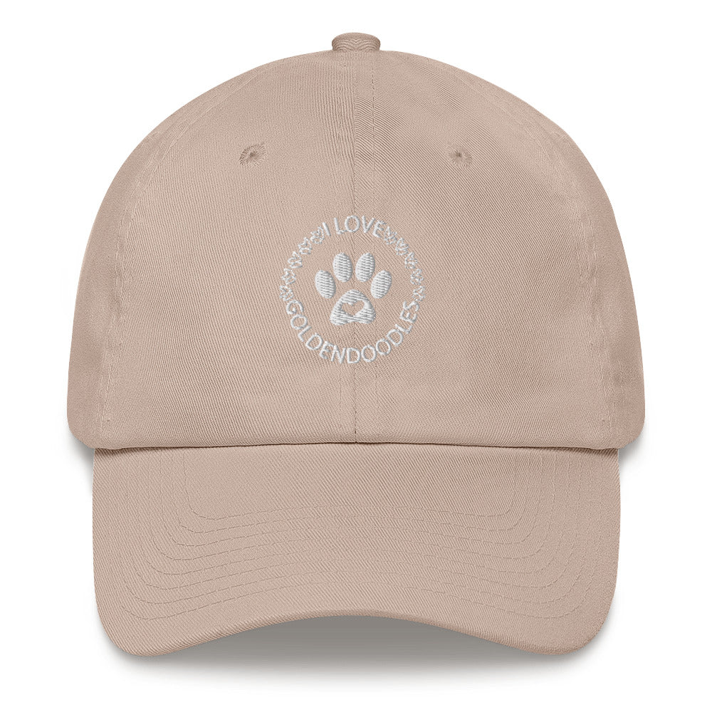 I Love Goldendoodles Embroidered Adjustable Hat