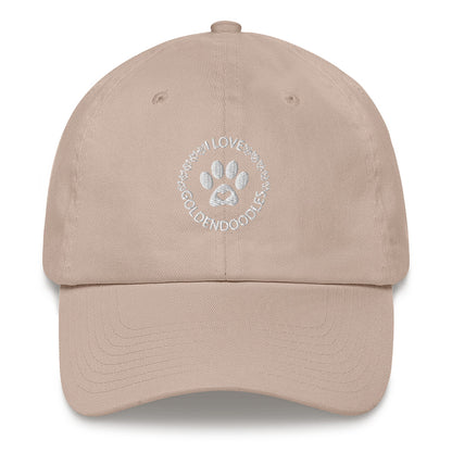 I Love Goldendoodles Embroidered Adjustable Hat