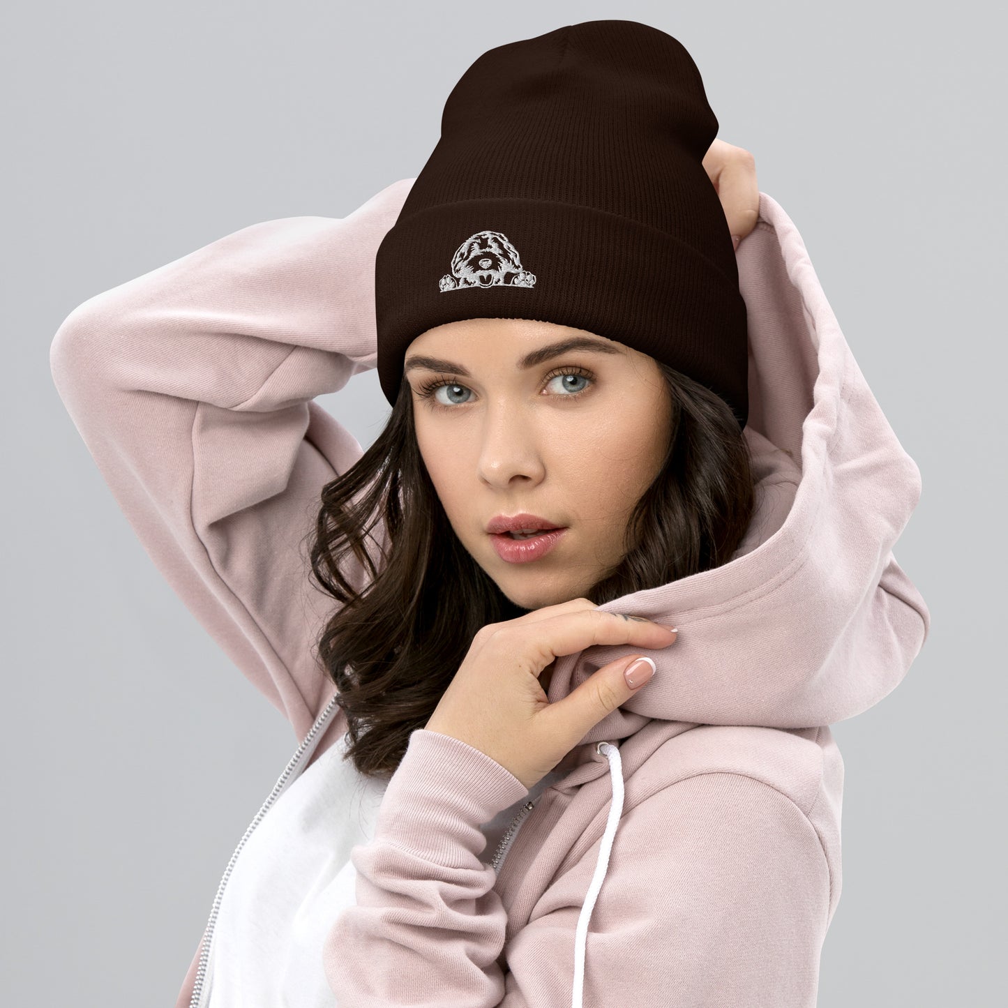 Dood Embroidered Cuffed Beanie