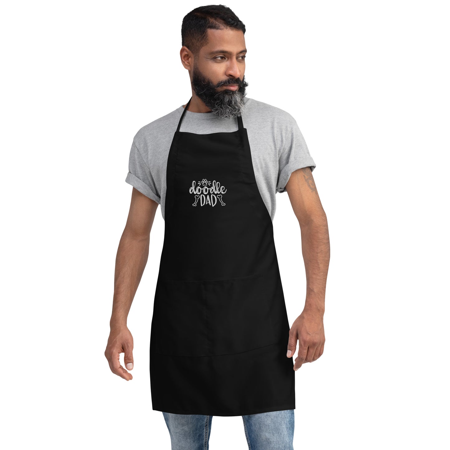 Doodle Dad Embroidered Apron