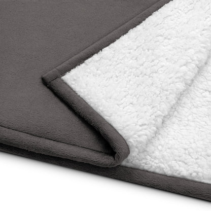 Doodle Embroidered Premium Sherpa Blanket