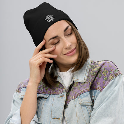 Easily Distracted by Dogs Embroidered Beanie