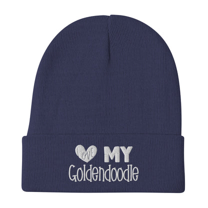 Love My Goldendoodle Embroidered Beanie