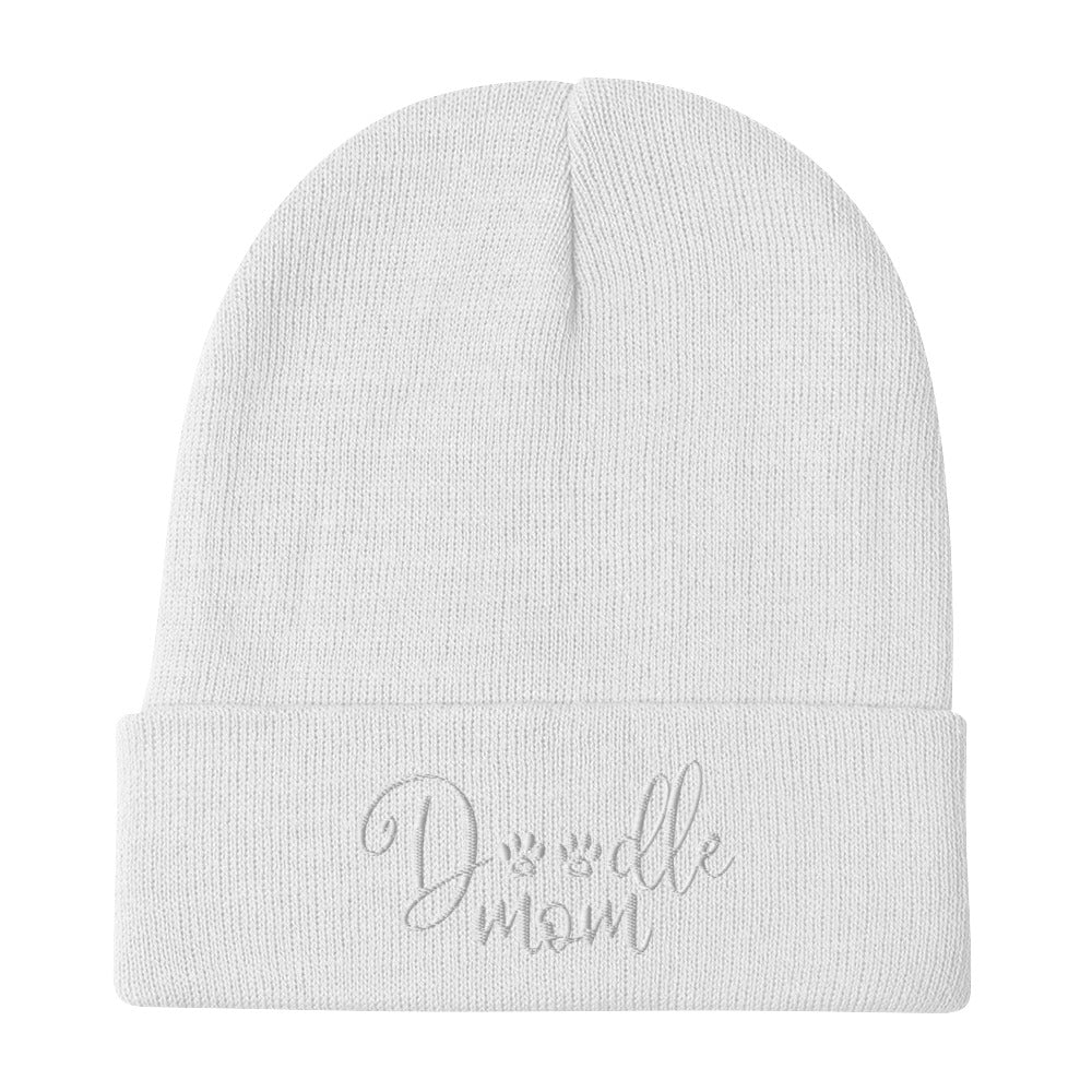 Doodle Mom Embroidered Beanie