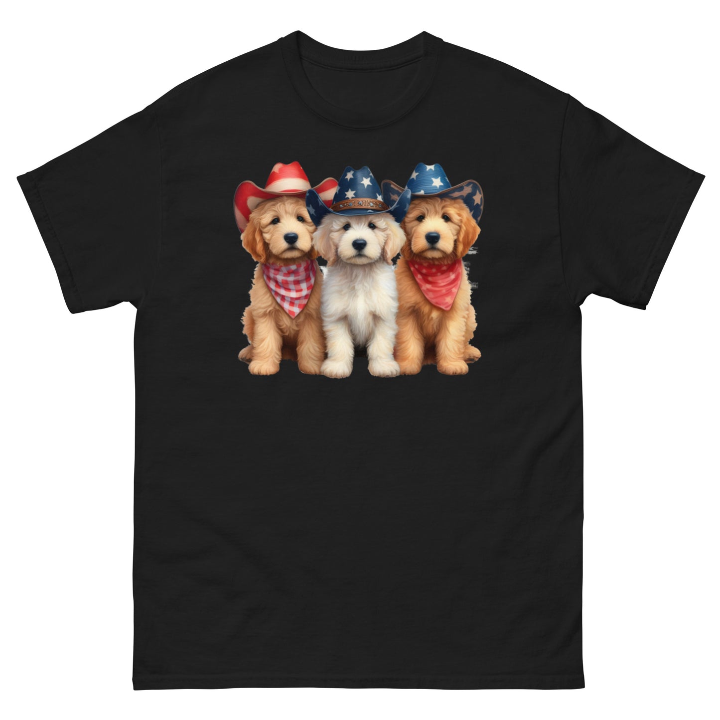 3 Patriotic Doodles - Men's Classic Gildan T Shirt