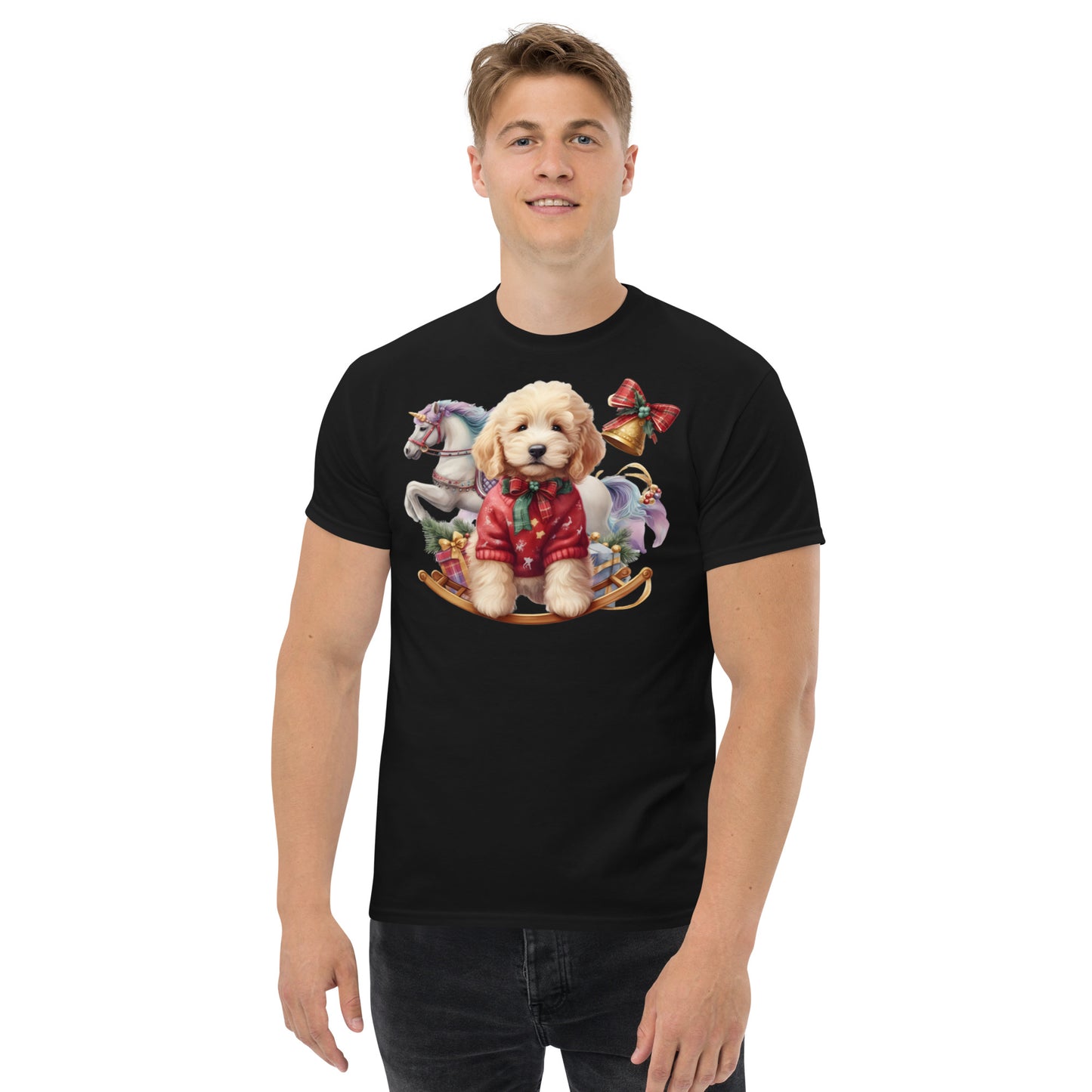 Adorable Christmas Doodle - Men's Classic Gildan T Shirt