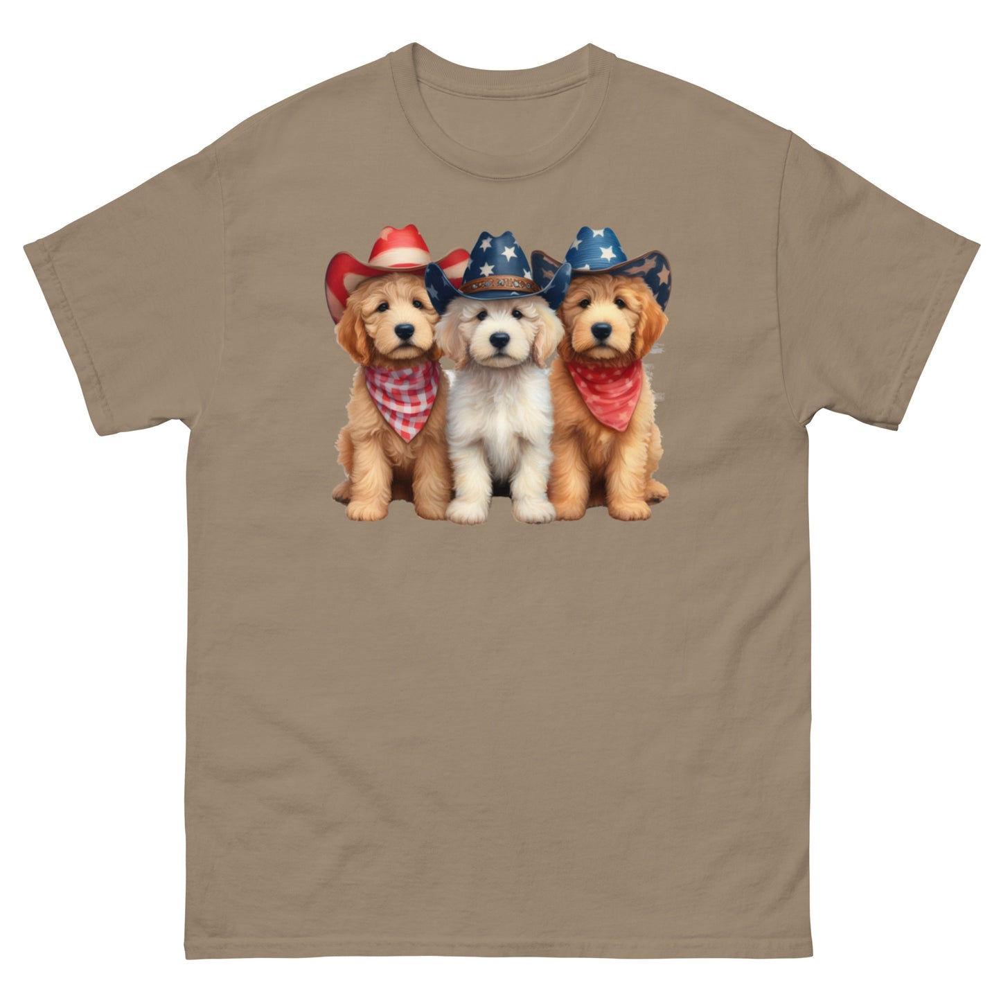 3 Patriotic Doodles - Men's Classic Gildan T Shirt