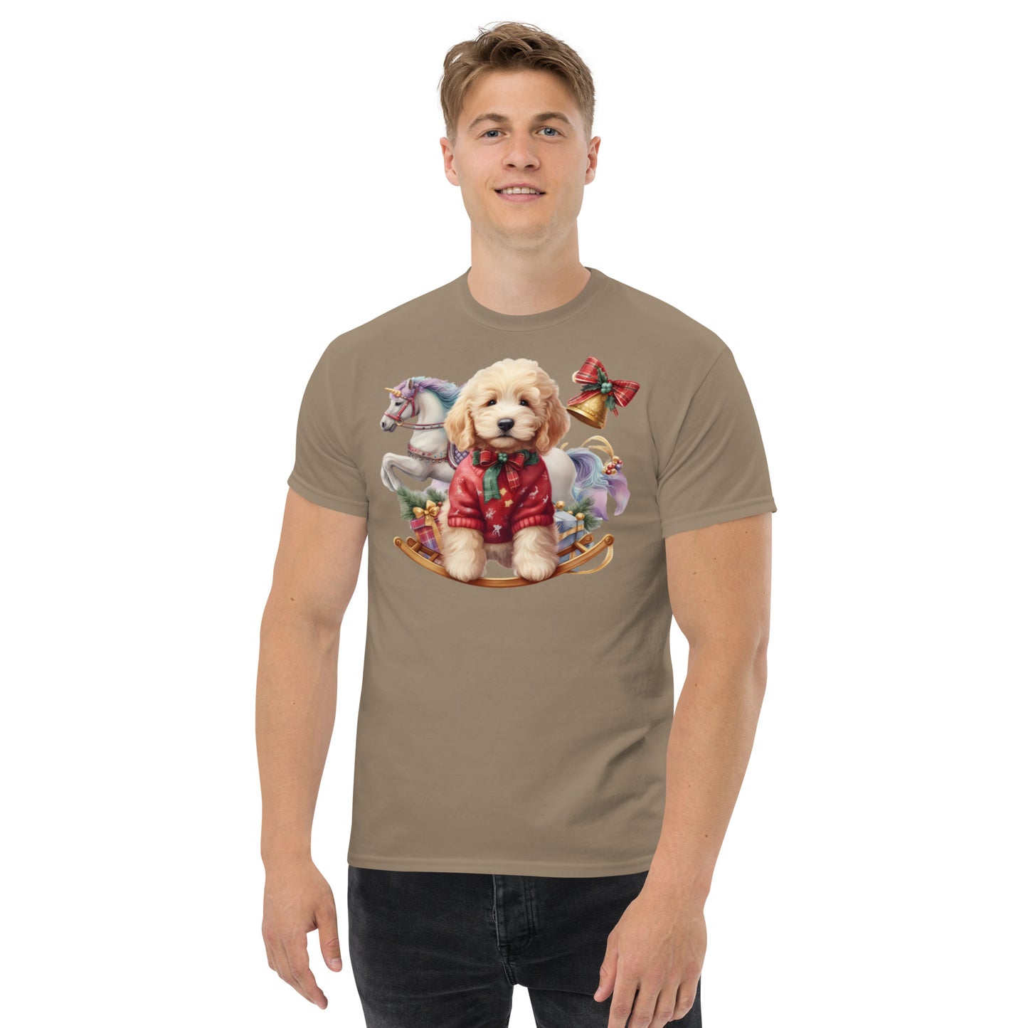 Adorable Christmas Doodle - Men's Classic Gildan T Shirt