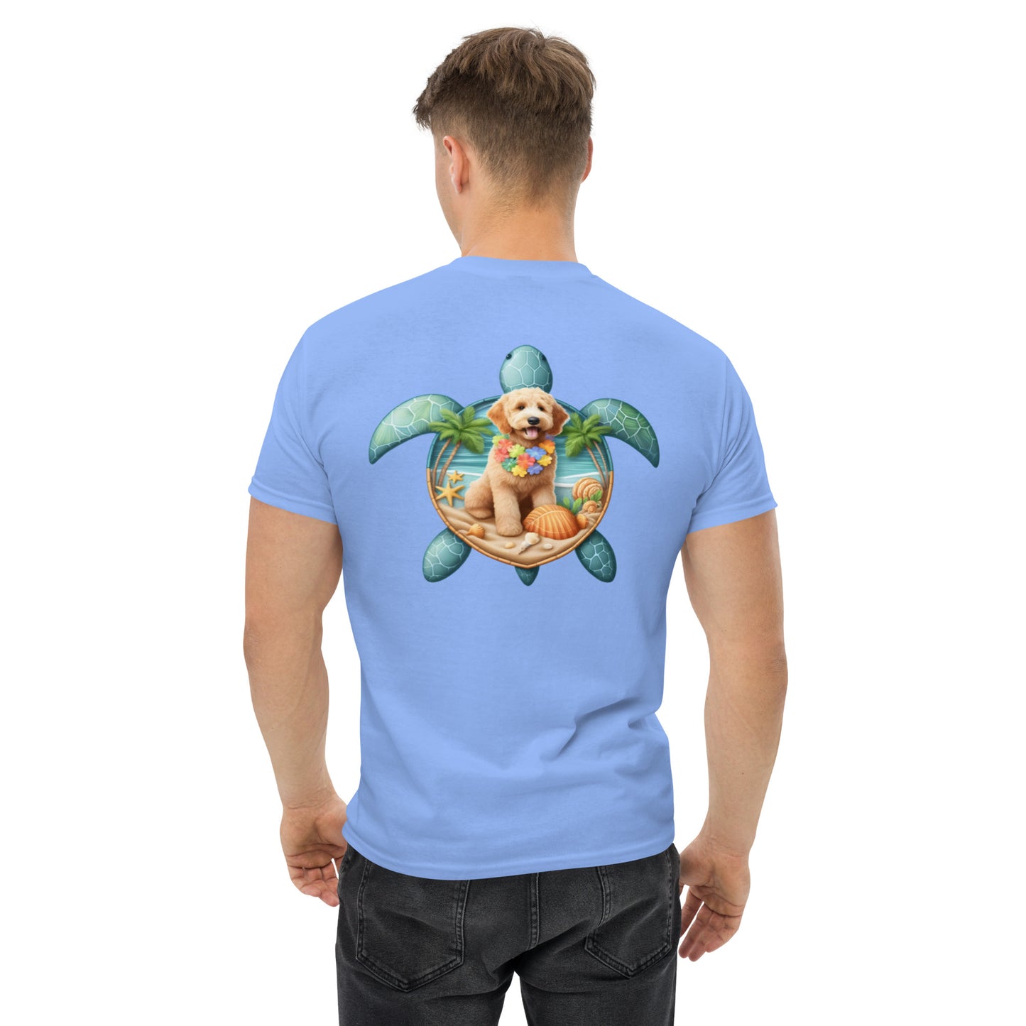 Sea Turtle Doodle Men's Classic Gildan T Shirt