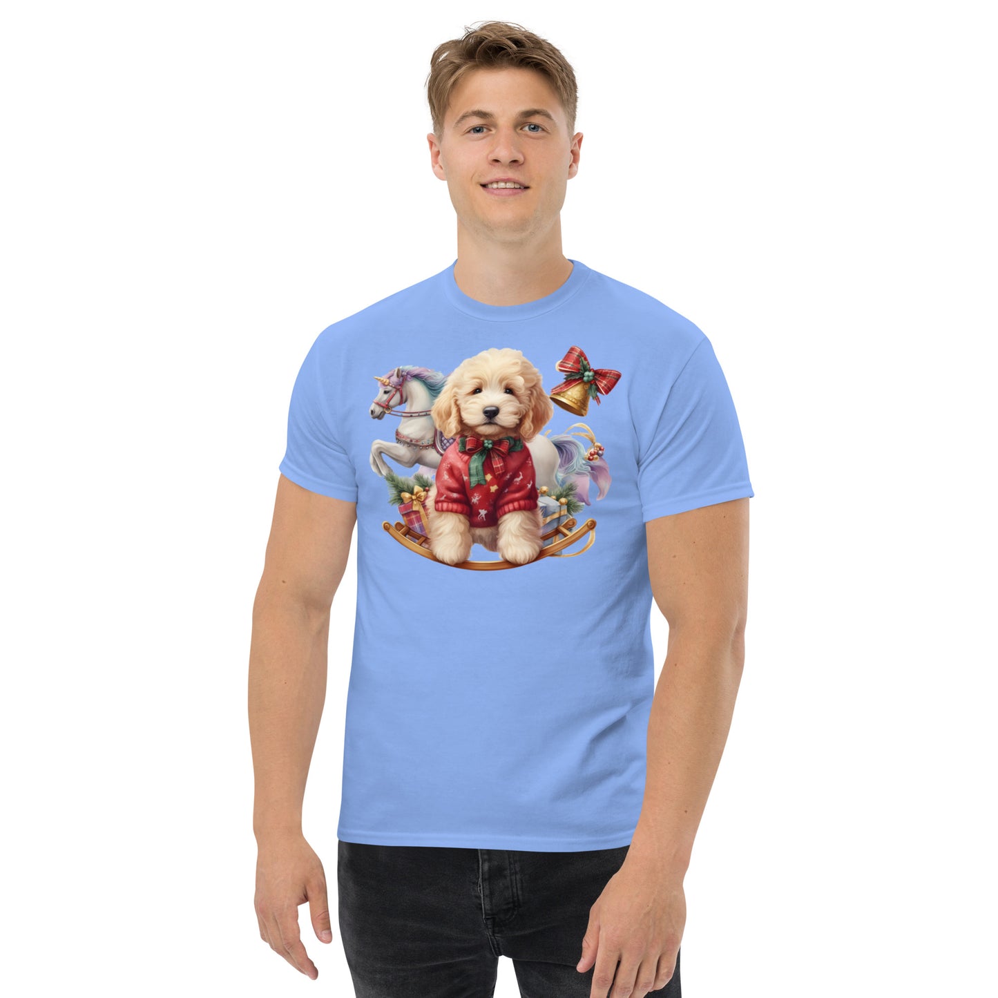 Adorable Christmas Doodle - Men's Classic Gildan T Shirt