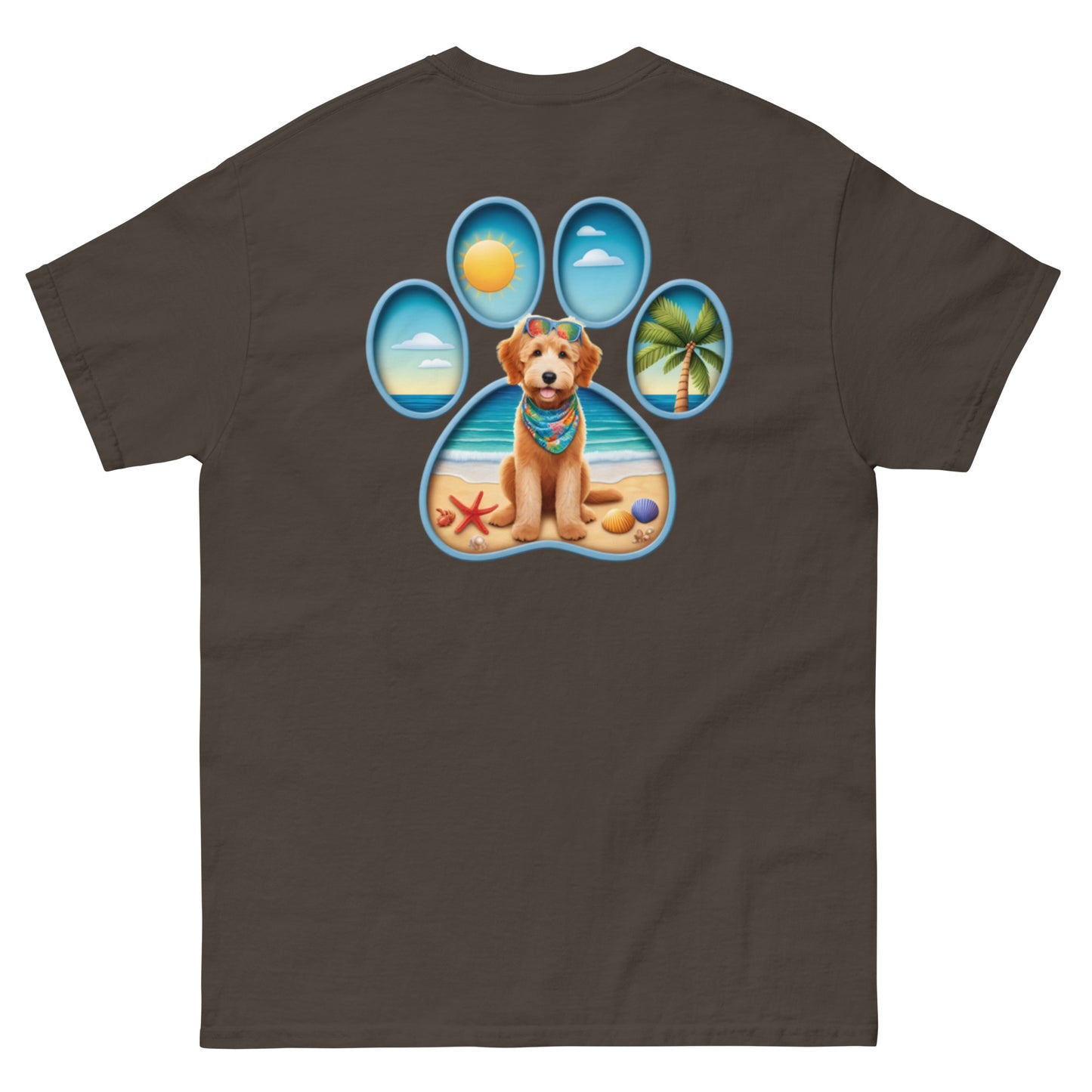 Paw Print Doodle Men's Classic Gildan T Shirt